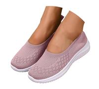 Espadrilles Orthopédiques pour Femmes, Basket en Maille à Plateforme à Coussin d'air, Sudation Detente Basket de Marche À Plateforme Orthopédique Légères et Confortables Loisirs
