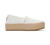 Espadrilles plateforme femme Toms Valencia Blanc 35,5