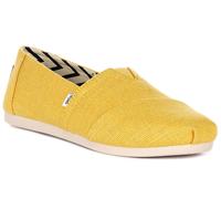 Espadrilles Plates Toms Alpargata Hrtg En Fibre Pour Femmes Jaunes UK 3 - 8