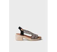Espadrilles pour femme avec talon large et élastiques bicolores | DALYN 35