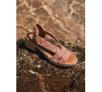 Espadrilles pour femme avec talon large et élastiques bicolores | DALYN 39