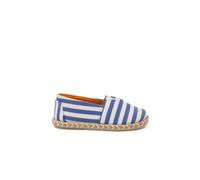 Espadrilles rayures style camping bande élastique bleu 25