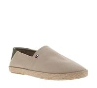 Tommy Hilfiger Espadrilles Homme Core Textile avec Logo, Beige (Beige), 43