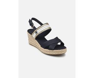 Espadrilles Tommy Hilfiger GOLDEN WEBBING MID WEDGE pour 40 Bleu