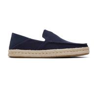 TOMS Baskets Alonso Mocassins Rope_Tan pour Homme, Toile Daim Heritage Bleu Marine, 45 EU