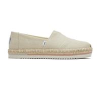 Espadrilles TOMS Alpargata Platform Rope Naturelles Crayeuses pour Femmes - EU 40 37