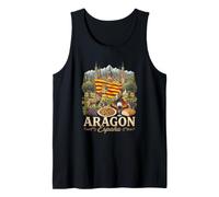 Espagne Aragon Espana Travel Culture Drapeau régional Débardeur