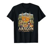 Espagne Aragon Espana Travel Culture Drapeau régional T-Shirt