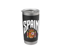 ESPAGNE - Armoiries du drapeau espagnol Gobelet isotherme en acier inoxydable double paroi