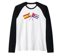 Espagne Cuba Drapeaux croisés Patrimoine cubain Espagnol Manche Raglan