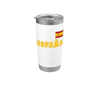 Espagne - ESPANA avec drapeau bannière sur la poitrine Gobelet isotherme en acier inoxydable double paroi