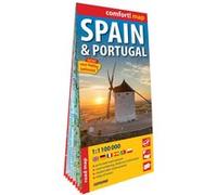 Espagne et Portugal 1/1.100.000 (carte grand format laminée). Spain & Portugal