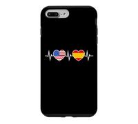 Espagne États-Unis Battements De Cœur Espagnol Américain Coque pour iPhone 7 Plus/8 Plus