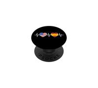 Espagne États-Unis Battements De Cœur Espagnol Américain PopSockets PopGrip Adhésif
