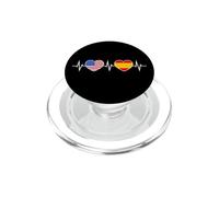 Espagne États-Unis Battements De Cœur Espagnol Américain PopSockets PopGrip pour MagSafe
