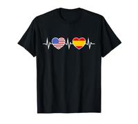 Espagne États-Unis Battements De Cœur Espagnol Américain T-Shirt