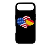 Espagne États-Unis Drapeau Espagnol Américain Cœurs Amour Coque pour iPhone Air