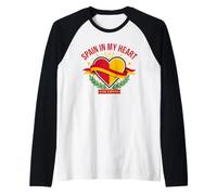 Espagne in My Heart Spanish Pride Heritage Manche Raglan