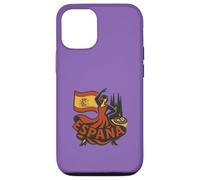 Espagne Motif Danseur De Flamenco Tapas Barcelone Rétro Coque pour iPhone 12/12 Pro