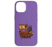 Espagne Motif Danseur De Flamenco Tapas Barcelone Rétro Coque pour iPhone 14