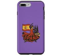 Espagne Motif Danseur De Flamenco Tapas Barcelone Rétro Coque pour iPhone 7 Plus/8 Plus