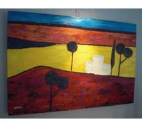 ESPAGNE - Tableau Pierre Gimenez Multicolore