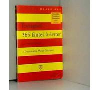 Espagnol, 365 fautes à éviter