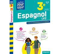 Espagnol 3e LV2 - Cahier Jour Soir: Conçu et recommandé par les enseignants