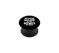 Espagnol Major by Day Memes Night Fun Hispanique Étudiant Latin PopSockets PopGrip Adhésif