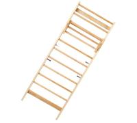 Espalier en Bois Massif-Duoku-Échelle Murale à 10 Niveaux-Capacité de 99,8 kg-Équipement de Gymnastique avec Barre de Traction