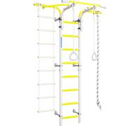 Espalier métallique pour enfants Kometa Next 2 jaune-argent | Mur de gymnastique Kometa Next 2 | Portique d'escalade Kometa Next 2