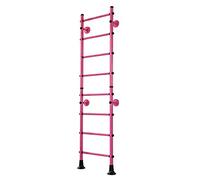 Espalier Mur d'escalade échelle de Corde et Bois Enfants Gym Sport Appareil FitTop M4 Rose