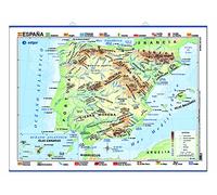 España, físico/político: Mapas Póster