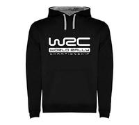 España Sweat à capuche noir bicolore avec logo WRC World Rally Championship pour homme Taille S M L XL XXL, Noire, M