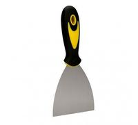 Espatula Acero Inoxidable Ancho 60 mm Con Mango de Goma Ergonomico Espatula Pintor Espatula Masilla Paletina Paleta Rascar