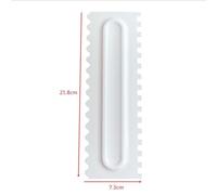 Espátula Para Crema Dental Irregular, Espátulas Con Borde Para Hornear Pasteles, Raspador De Fondant, Cortador De Pastelería, Herramientas De Decoración Diy, 1 Ud.