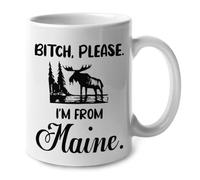 Espèce De Connasse, Je Viens Du Maine Tasses À Thé Avec Anse Tasse Jolis Tasse À Café Pour Espresso Cuisine Lait Bureau 330Ml