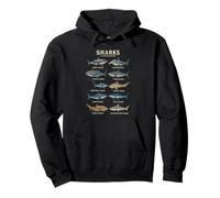 Espèce de Requin Biologie Marine Vie océanique Vintage Nature Sweat à Capuche