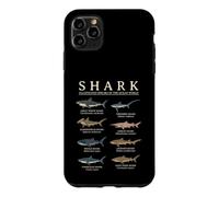 Espèces de Requins illustrées Biologie Marine Océan Faune Sauvage Coque pour iPhone 11 Pro Max