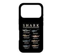 Espèces de Requins illustrées Biologie Marine Océan Faune Sauvage Coque pour iPhone 17 Pro