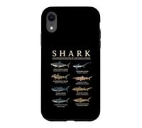 Espèces de Requins illustrées Biologie Marine Océan Faune Sauvage Coque pour iPhone XR