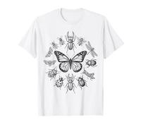 Espèces d'entomologie Scientifique d'insectes centrés sur Les Papillons T-Shirt