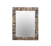 Espejo en Madera Reciclada, Posibilidad de Colgar Horizontal y Vertical