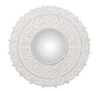 ESPEJO REDONDO ø60CM MADERA BLANCO DECAPÉ, INT:ø24,5CM °60X1,8CM, INT:°24,5CM