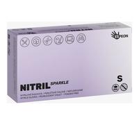 Espeon Nitril Sparkle Pearlescent Violet gants en nitrile non poudrés taille S 2x50 pcs