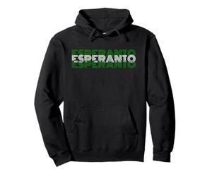 Esperanto - Design de Texte rétro des années 70 Sweat à Capuche