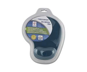 Esperanza EA137B Tapis de Souris Bleu Monochromatique Gel avec Repose-Poignets et Base Antidérapante, Usage Universel - 1 Pièce