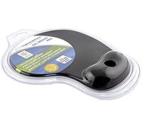 Esperanza EA137K Tapis de Souris Noir - Tapis de Souris (Noir, Uniforme, Gel, Repose-Poignets, Base antidérapante)