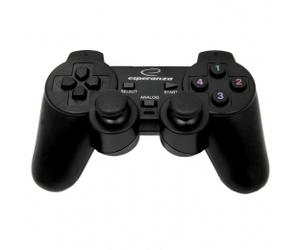 Esperanza EG106 accessoire de jeux vidéo Noir USB 2.0 Joystick Analogique/Numérique PC, Playstation 2, Playstation 3