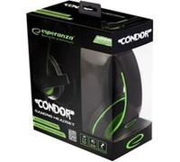 Esperanza EGH300 - Micro-casque - circum-aural - filaire - jack 3,5mm - isolation acoustique - vert Vert G